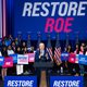 President Joe Biden speaks about the importance of electing Democrats who want to restore Roe v. Wade abortion rights in October 2022.